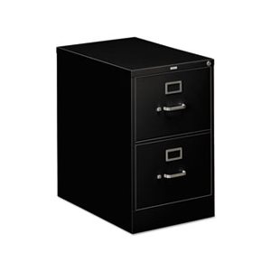 FILING CABINET, 310 Series, Two-Drawer, Full-Suspension, Legal, 26.5"d, Black