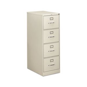 FILING CABINET, 310 Series, Four-Drawer, Full-Suspension File, Legal, 26.50"d, Light gray