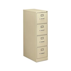 FILING CABINET, 310 Series, Four-Drawer, Full-Suspension File, Letter, 26.50"d, Putty