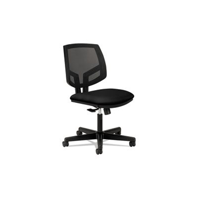 CHAIR, TASK, Volt Series, Mesh Back, Black Fabric