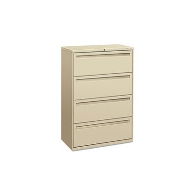 FILING CABINET, 700 Series, Four-Drawer, Lateral File, 36"w x 19.25"d, Putty