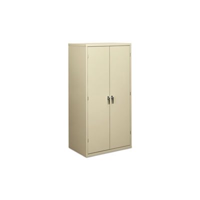 Storage Cabinet, ASSEMBLED, 36"w x 24.25"d x 71.75"h, Putty