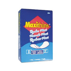 SANITARY NAPKINS, Maxithins, Vended,100 / Carton