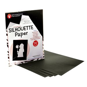 PAPER, SILHOUETTE, 8.5" X 11", 25 SHTS / PACK