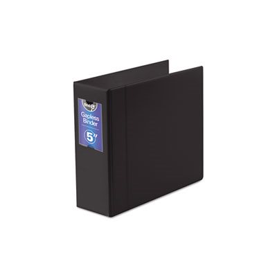 BINDER, Gapless, Loop Ring,11" x 8.5", 5" Capacity, Black