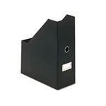 MAGAZINE FILE, Heavy-Duty, Fiberboard, w /  PVC Laminate, 4.5" x 11" x 13", Black