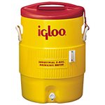 COOLER, WATER, IGLOO, INDUSTRIAL, YELLOW / RED, 5 GALLON