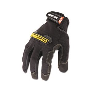 GLOVES, General Utility, Spandex, Black, Large, Pair