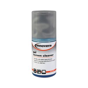 CLEANER, SCREEN, Anti-Static, Gel, w / Gray Microfiber Cloth, 4oz Spray Bottle