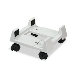 CPU STAND, Mobile, 8.75"w x 10"d x 5"h, Light Gray