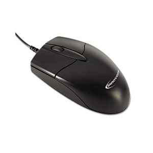 MOUSE, OPTICAL, Basic Office, 3 Buttons, Black, Boxed