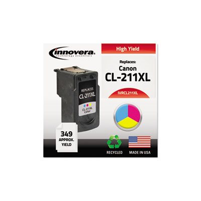 CARTRIDGE, Remanufactured 2975B001 (CL-211XL) High-Yield Ink, Tri-Color