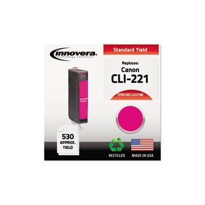 CARTRIDGE, Remanufactured 2948B001 (CLI-221) Ink, Magenta