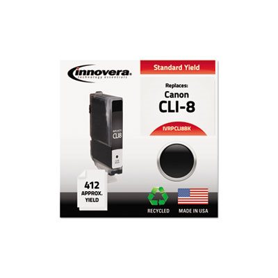 CARTRIDGE, Remanufactured 0620B002 (CLI8BK) Ink, Black