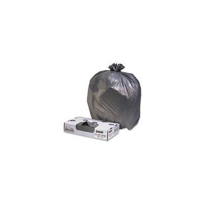 CAN LINERS, Low-Density, Commercial, 56gal, 1.7mil, 43" X 47", Black, 100 / Carton