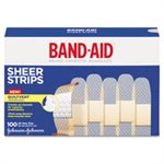 BANDAGES, BAND-AID, Sheer, Adhesive, .75" x 3", 100 / Box