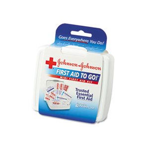 FIRST AID KIT, Mini, To Go, 12-Pieces, Plastic Case