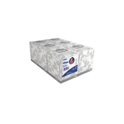 TISSUE, FACIAL, White, 2-Ply, Pop-Up Box, 95 / Box, 6 Boxes / Pack