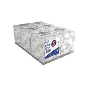 TISSUE, FACIAL, White, 2-Ply, Pop-Up Box, 95 / Box, 6 Boxes / Pack