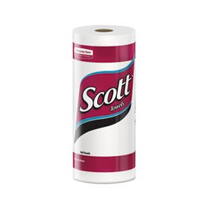 TOWELS, PAPER, Kitchen, SCOTT, Roll, Absorbency Pockets, 11" x 8.78", 128 / Roll, 20 Rolls / Carton