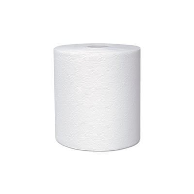 TOWELS, Hard Roll, 8" x 600', 1.75" Core dia, White, 6 Rolls / Carton