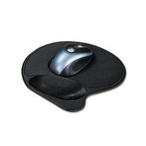 WRIST REST, MOUSE, Extra-Cushioned Pillow Pad, NONSKID, Black