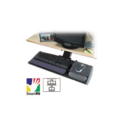 KEYBOARD PLATFORM, Adjustable, w /  SmartFit System, 21.25"w x 10"d, Black