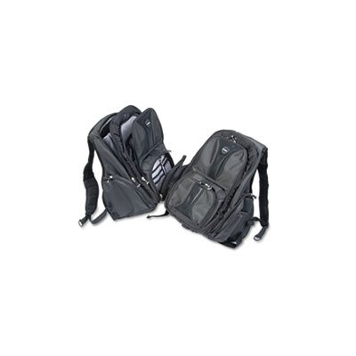 BACKPACK, LAPTOP, Contour, Nylon, 15.75" x 9" x 19.5", Black