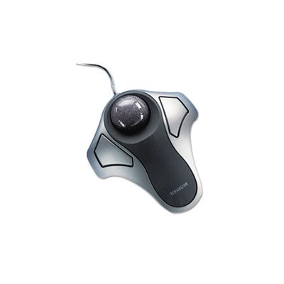 MOUSE, Optical Orbit, Trackball, Two-Button, Black / Silver