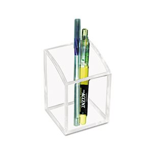 PENCIL CUP, Acrylic, 2.75" x 2.75" x 4", Clear