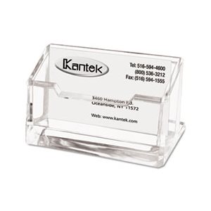 HOLDER, BUSINESS CARD, Acrylic, 80 Card Capacity, Clear