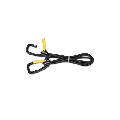 Bungee Cord, w / Locking Clasp, Black, 72"