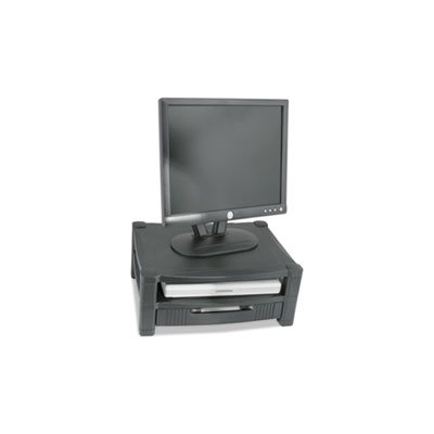 Two Level Stand, Removable Drawer, 17 x 13 1 / 4 x 3-1 / 2 to 7, Black