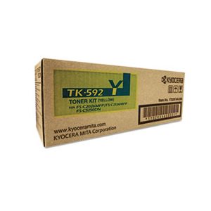 CARTRIDGE, TONER, TK592Y, 7,000 Page-Yield, Yellow