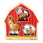 PUZZLE, JUMBO, KNOB, BARNYARD