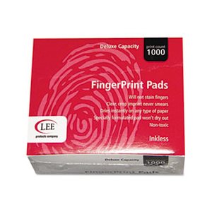 FINGERPRINT PAD, Inkless, 2.25" x 1.75", Black, Dozen