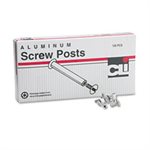 SCREW POSTS, ALUMINUM, FOR Binders, .1875" Diameter, .5" Long, 100 / Box