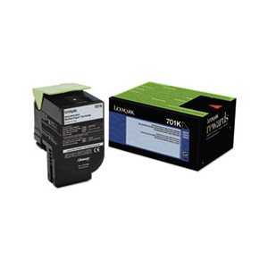 CARTRIDGE, TONER, LEXMARK, 70C10K0 (LEX-701K), 1000 Page-Yield, Black