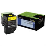 CARTRIDGE, TONER, LEXMARK, 70C10Y0 (LEX-701Y), 1000 Page-Yield,Yellow