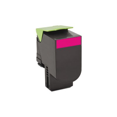 CARTRIDGE, TONER, LEXMARK, 80C10M0, 1000 Page-Yield, Magenta