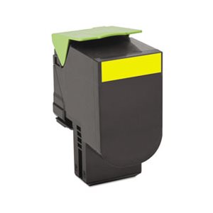 CARTRIDGE, TONER, LEXMARK, 80C10Y0, 1000 Page-Yield, Yellow