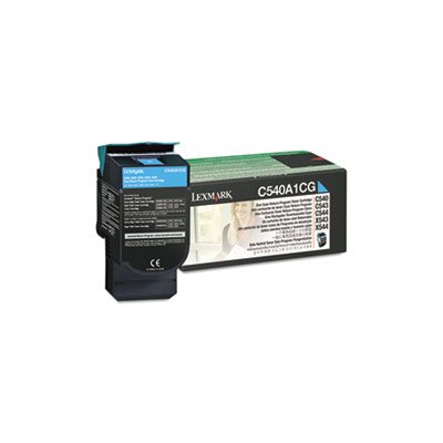 CARTRIDGE, TONER, LEXMARK, C540A1CG, 1000 Page-Yield, Cyan