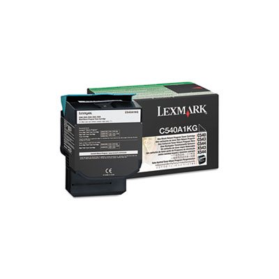 CARTRIDGE, TONER, LEXMARK, C540A1KG, 1000 Page-Yield, Black