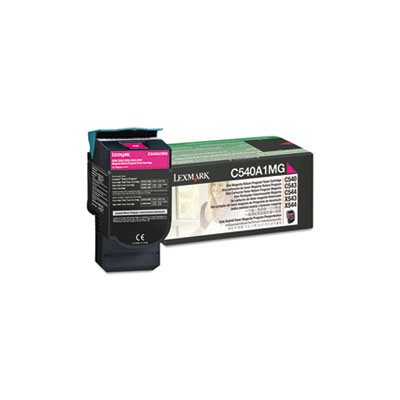 CARTRIDGE, TONER, LEXMARK, C540A1MG, 1000 Page-Yield, Magenta