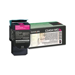 CARTRIDGE, TONER, LEXMARK, C540A1MG, 1000 Page-Yield, Magenta