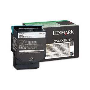 CARTRIDGE, TONER, LEXMARK, C544X1KG, Extra High-Yield, 6000 Page-Yield, Black