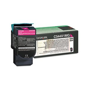 CARTRIDGE, TONER, LEXMARK, C544X1MG, Extra High-Yield, 4000 Page-Yield, Magenta