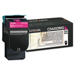 CARTRIDGE, TONER, LEXMARK, C544X2MG, Extra High-Yield, 4000 Page-Yield, Magenta