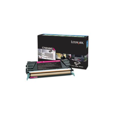 CARTRIDGE, TONER, LEXMARK, C748H1MG, High-Yield, 10000 Page-Yield, Magenta, TAA Compliant