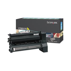 CARTRIDGE, TONER, LEXMARK, C782X1YG, Extra High-Yield, 15000 Page-Yield, Yellow